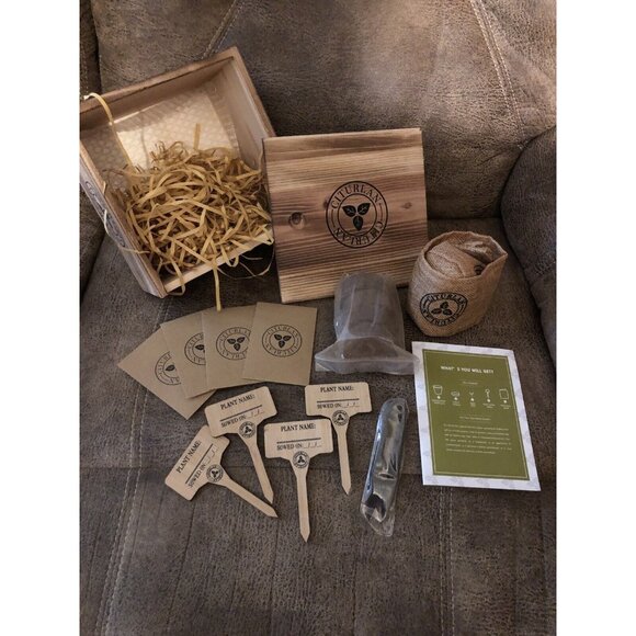 Garden Republic Bonsai Tree Seed Starter Kit Flower Pots Plant Markers Gift - Picture 2 of 4